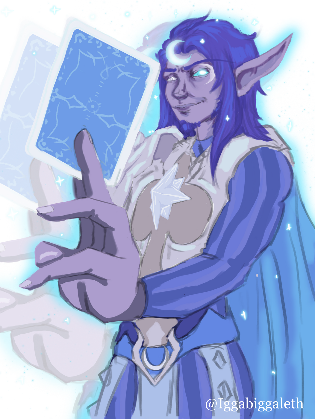 Caelum Mercroix - By Me! Halfbody, colored, no background